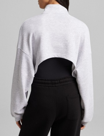 Top Bershka, gri, XS
