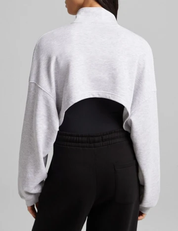 Top Bershka, gri, XS