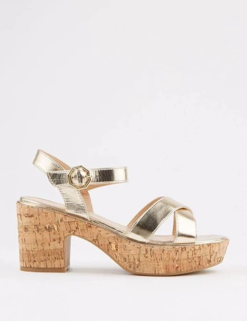 Sandale Dorothy Perkins, auriu