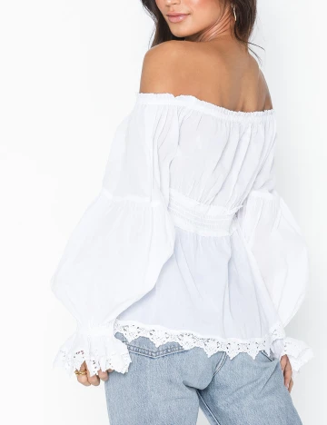 Bluza NELLY, alb, 38
