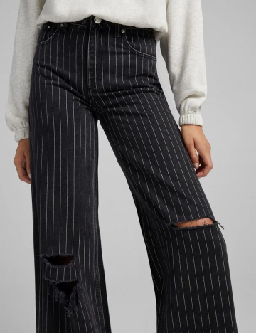 Blugi Bershka, negru, 42 Negru