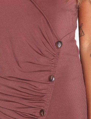 Rochie scurta NELLY , roz pudra inchis, XS