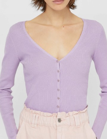 Cardigan Stradivarius, lila, M