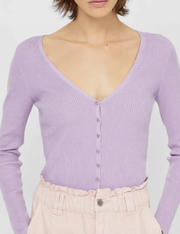 Cardigan Stradivarius, lila, M
