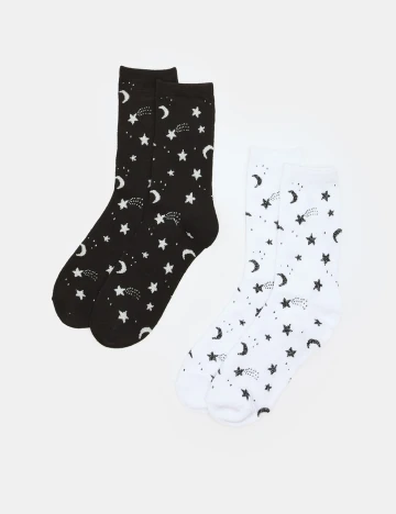 Set sosete Sinsay, alb/negru, 36-38