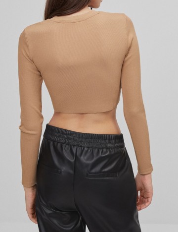 Top Bershka, maro, XS