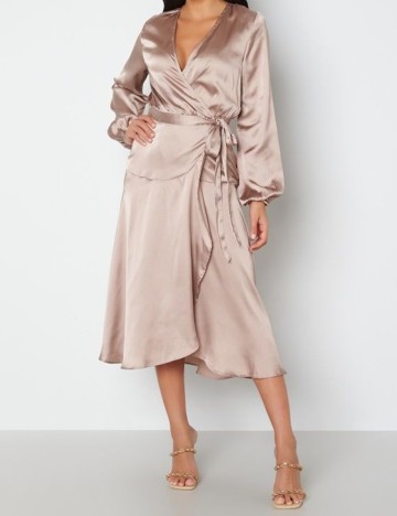 Rochie medie BUBBLEROOM, roz pudra, 36
