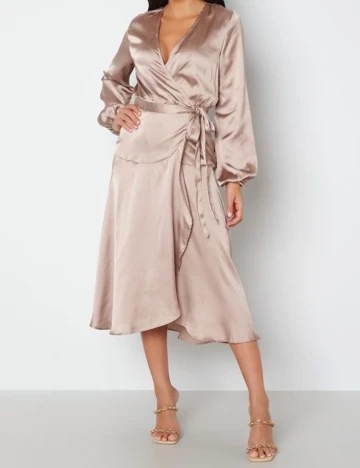 Rochie medie BUBBLEROOM, roz pudra, 36