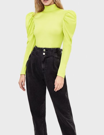 Body Bershka, verde, XS
