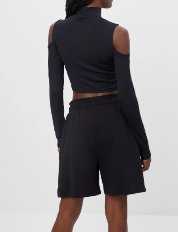 Top Bershka, negru, M