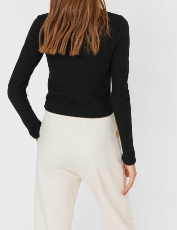 Bluza Stradivarius, negru, S