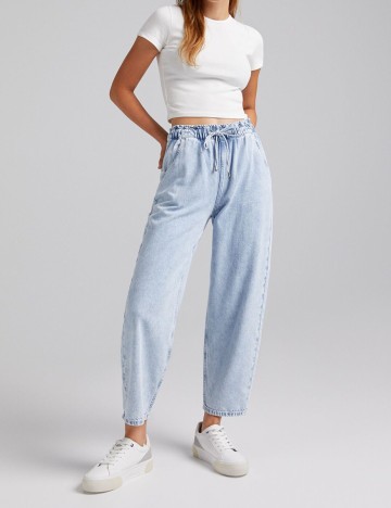Blugi Bershka, albastru, XL