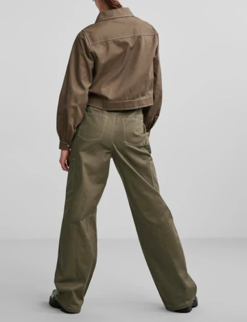 Pantaloni Pieces, verde, L