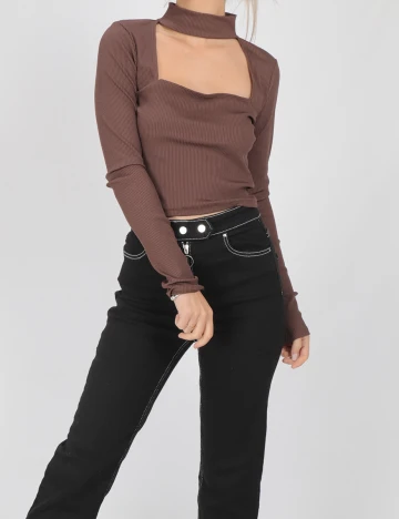 Top Bershka, maro, M