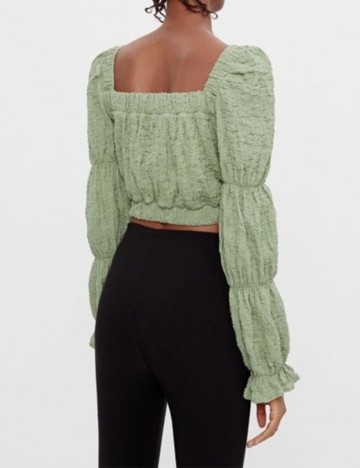 Top Stradivarius, verde, M