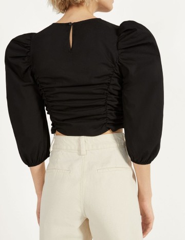 Top Bershka, negru, M