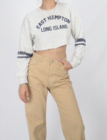 Top Bershka, gri, L