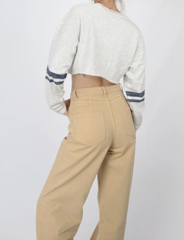 Top Bershka, gri, L