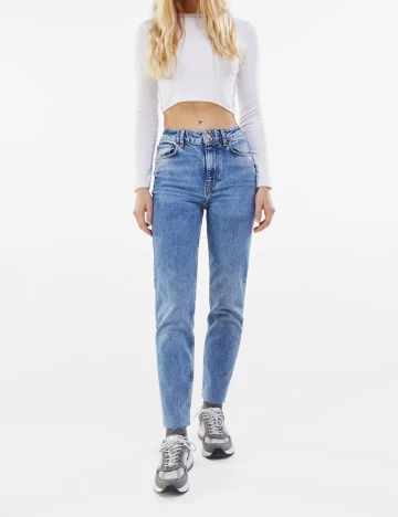 Blugi Bershka, albastru