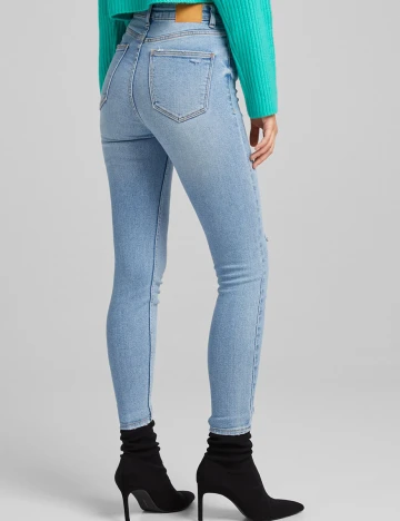 Blugi Bershka, albastru, 38
