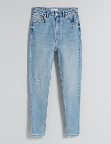 Blugi Bershka, albastru, 38