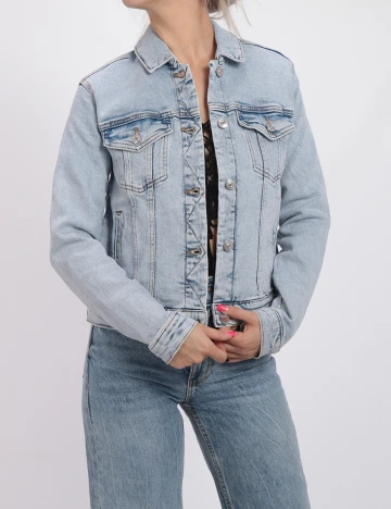 Jacheta Stradivarius, albastru, XS Albastru