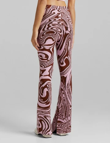 Pantaloni Bershka, roz, XS