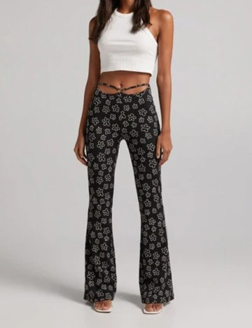 Pantaloni Bershka, negru, XS Negru