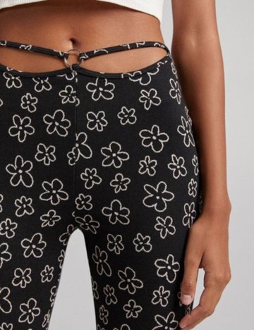 Pantaloni Bershka, negru, XS