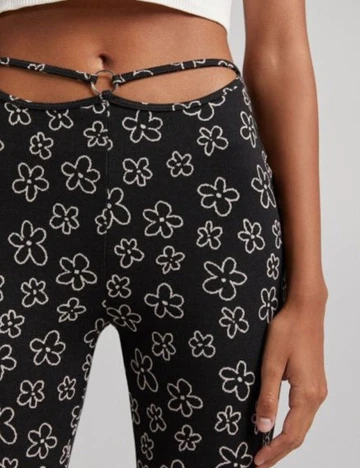 Pantaloni Bershka, negru, XS Negru