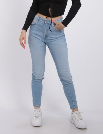 Blugi Bershka, albastru, 34