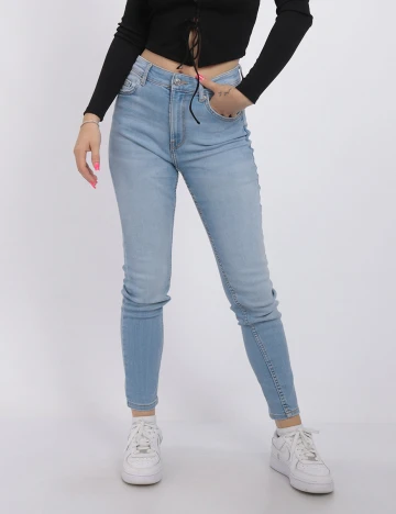 Blugi Bershka, albastru, 34 Albastru