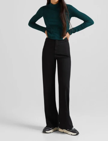 Blugi Bershka, negru, 34