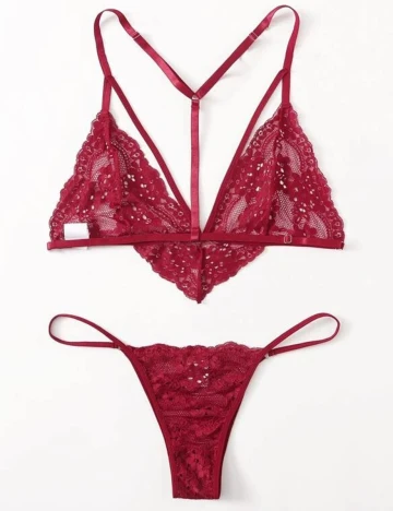 Set lenjerie SHEIN CURVE, rosu, 1 XL