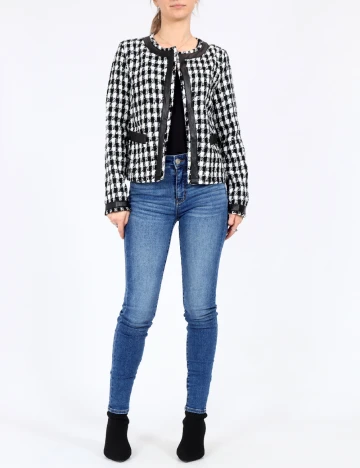 Blazer SHEIN, alb/negru, XS