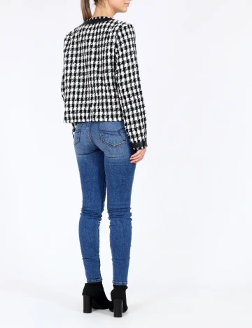 Blazer SHEIN, alb/negru, XS