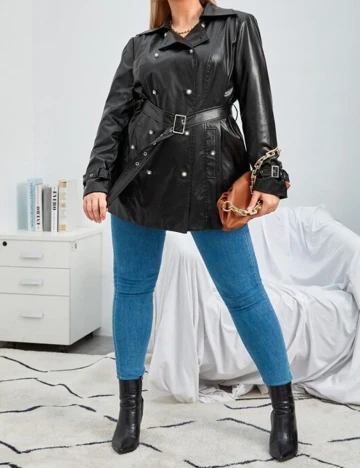 Jacheta Shein Curve, negru, 2XL