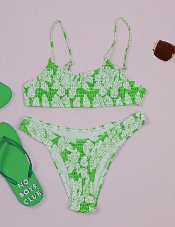 Costum de baie SHEIN, verde, S Verde