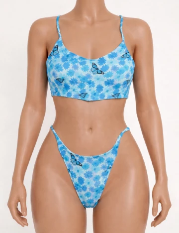 Costum de baie SHEIN, albastru, M