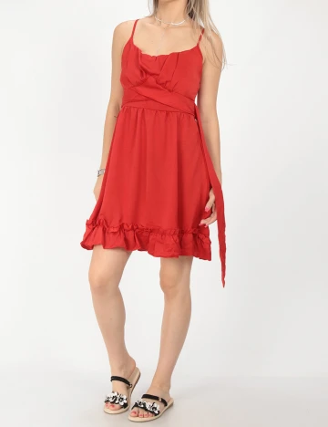 Rochie scurta SHEIN, rosu, S Rosu