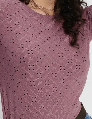 Bluza Jacqueline de Yong, roz pudra inchis