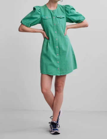 Rochie Scurta Pieces, verde, M Verde