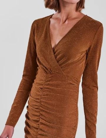 Rochie Pieces, maro