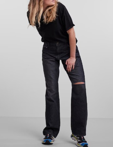 Blugi Pieces, negru, W29/L32