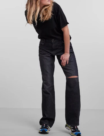 Blugi Pieces, negru, W29/L32