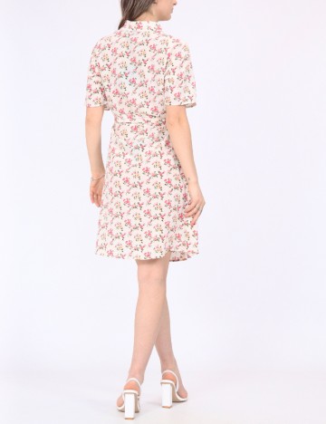 Rochie scurta Pieces, floral, M