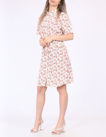 Rochie scurta Pieces, floral, M