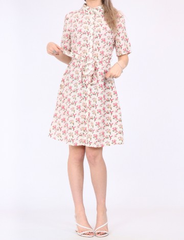 Rochie scurta Pieces, floral, M