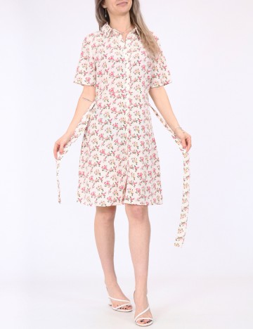 Rochie scurta Pieces, floral, M