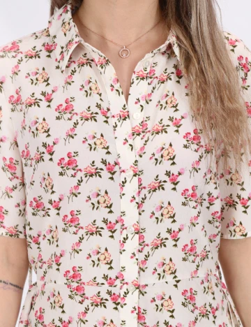 Rochie scurta Pieces, floral, M